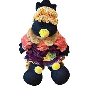 Sun Point Co Ltd Fabric Fall Decor Plush Doll Ruffled Clothes Hat Shelve Sitter